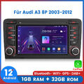 Für Audi A3 S3 RS3 8P1 8PA Autoradio GPS Navi RDS DAB+ BT WiFi Android12 Carplay