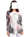 Alba Pullover mit exklusivem Dessin grau-rose Gr. 44/46, Gr. 48/50 0822831367