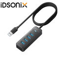 4 Port USB 3.0 Verteiler Super Speed Daten HUB Adapter für Notebook Laptop 1m