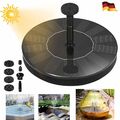 1,5W Solar Pumpe Rund Teichpumpe Fontäne Gartenteich Springbrunnen Wasserspiel