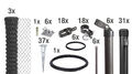 Alberts Maschendrahtzaun Zaun-Komplettset, Einschlagb. anthrazit H:80 cm L:75 m 