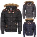 Geographical Norway Herren Winterjacke Steppjacke Designer Jacke warm gefüttert