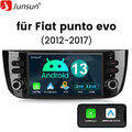 Carplay Android 13 Autoradio GPS 2+32G DSP Navi BT für Fiat Grande Punto DAB+ BT