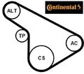 Continental CTAM 5PK1212K1 Keilrippenriemensatz Keilriemen Satz für Opel 