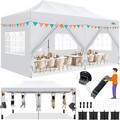 Pavillon 3x6m Faltpavillon 3x6m Wasserdicht Stabil, Pop up Pavillon Faltbar DE
