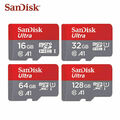 SanDisk Micro SD Ultra 16GB/32GB/ 64GB/128GB SDHC Class10 Speicherkarte +