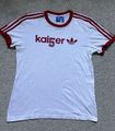 adidas Originals Kaiser 5 Beckenbauer Trefoil T-Shirt - Weiß / Rot - Gr. L - Rar