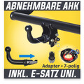 Für VW Passat B7 3C Stufenheck/Variant 10-14 auch 4Motion AHK abn.+ES 7p uni.
