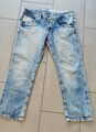 Camp David Vintage Herren Jeans Hose  W36/L30 * blau, weisse Nähte * wie Neu *