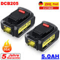 2-PACK Für DeWalt DCB184 Akku 18V 5 Ah XR Li-Ion Batterie DCB182 DCB205