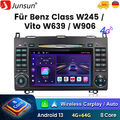 Android 13 DVD Autoradio Für Benz A/B Klasse W169 W245 Sprinter Viano VW Crafter