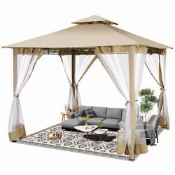 Pavillon Partyzelt 3x3m/3,6x3,6m Wasserdicht Festzelt Bierzelt Gartenzelt UV50+