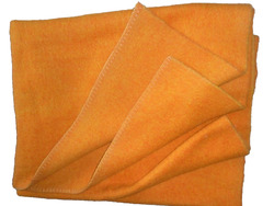 schöne Tagesdecke, Kuscheldecke, Wolldecke, Orange ca.  220 x 145 cm