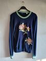 Gant Pullover Vintage Damen Gr. XXL Florales Design Blumen