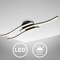 LED Design-Deckenleuchte 18W schwarz modern Deckenlampe 56cm Wohnzimmer Büro