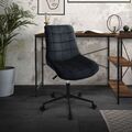 Stuhl Bürostuhl mit Rollen Schreibtischstuhl ergonomisch Drehstuhl Hocker Samt