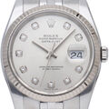 ROLEX Datejust 36 Herrenuhr 10P Diamant überholt 116234G(D) Box Garantie...