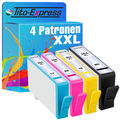 4 Patronen für HP 364 XL DeskJet 3070A 3520 5510 5520 6510 6520 7510 7520 B209A