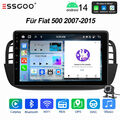 Kamera 9" Für Fiat 500 2007-2015 2+64G Android 14 BT Carplay Autoradio Navi WIFI