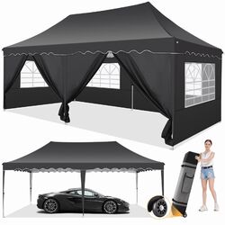 Anti-UV Pavillon 3x6m Faltpavillon Pavillion Wasserdicht Gartenzelt  Partyzelt