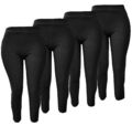 Damen Leggings in Übergröße 5XL 6XL 7XL Super Stretch Jeggings Stoffhose Schwarz