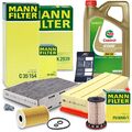 MANN-FILTER INSPEKTIONSPAKET+5L CASTROL 5W-30 LL FÜR VW PASSAT CC 2.0 TDI 08-12