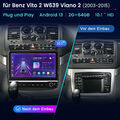 Für Mercedes-Benz Viano W639 2004-2014 Navi 6GB+128GB Android 13 Autoradio GPS