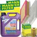 MANN INSPEKTIONSPAKET+LIQUI MOLY 5W-40 MOTORÖL passend für OPEL CORSA D 1.7 CDTI