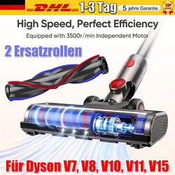 NEU Bürste kompatibel für Dyson V7 V8 V10 V11 V15 Staubsauger mit 2 Ersatzrollen