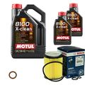 BOSCH Inspektionspaket 7 L MOTUL 8100 X-CLEAN 5W-40 für Mercedes-Benz GLB