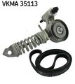 SKF Keilrippenriemensatz Vkma35113 für Opel Suzuki Agila + Corsa B 1996->