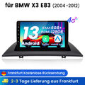 Für BMW X3 E83 2004-2012 Autoradio GPS Navi 6+128G Carplay Android13 WIFI SWC BT