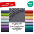 Spannbettlaken Bettlaken Jersey Spannbetttuch 100% Baumwolle Boxspringbett Laken