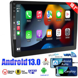 10.1" Android 13 Autoradio mit CarPlay GPS Navi WiFi BT RDS 2+32GB Double 2Din