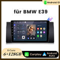 9'' Carplay Autoradio Für BMW E38 E39 E53 X5 GPS Sat Navi DAB+ WIFI Android 13