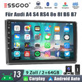 DAB+ Für Audi A4 S4 8e SEAT EXEO 2+64GB CarPlay Autoradio Android13 GPS Navi KAM