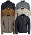 Jack & Jones Herren Bikerjacke ROCKY braun grau schwarz beige M-XXL 12147218