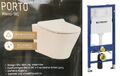 Geberit Duofix Vorwandelement Komplettset + Wand-WC PORTO Spülrandlos  WC Sitz