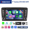 Carplay Android 13 2+32G DAB+ Autoradio GPS NAV Kamera Für Audi A3 8P 03-2013 S3
