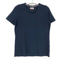 Tommy Hilfiger V-Ausschnitt Blau T-Shirt Herren GRÖSSE S