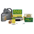 MANN Filterset + 7L ORIGINAL 5W30 Motoröl für MERCEDES W204 C218 W212 X204 OM651