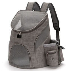 Grau Haustier Rucksack Hunderucksack Tiertragetasche Transportbox Katze Taschen