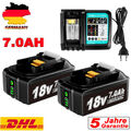 2X 7AH Ersatz Akku Für Makita BL1860B 18V LXT Li-ion BL1850B BL1830 NEU