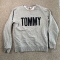 Tommy Hilfiger Jeans Sweatshirt Pullover Swater Grau Vintage Heathergrey