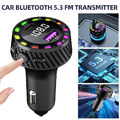 Auto Bluetooth FM Transmitter Auto Radio MP3 Player Adapter PD+USB-C Ladegerät