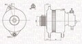 MAGNETI MARELLI LICHTMASCHINE GENERATOR 100A passend für OPEL ASTRA | MQA1899,