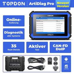 Topdon Artidiag PRO Profi KFZ Auto Diagnosegerät OBD2 Scanner ALLE SYSTEM TPMS