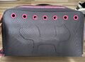 Stabile Tragetasche für Katze / Hund von United Pets, Grau Pink, Transportbox