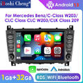 Für Mercedes Benz C Klasse W203 W209 Autoradio Android 13 GPS Wifi Carplay 32GB