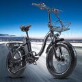 E Mountainbike 7 Gänge Elektrofahrrad 20 Zoll Ebike Moped Fatbike Pedelec E MTB